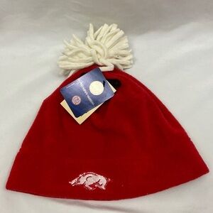 Arkansas Razorbacks Pom Pom NWT Beanie Hat
